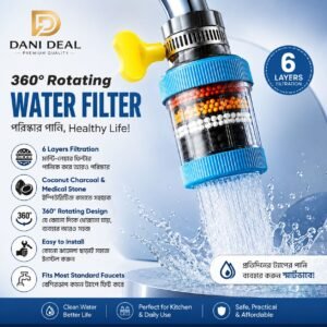 6 Layers Faucet Water Purifier Nozzle 360° Rotating Kitchen Tap Filter